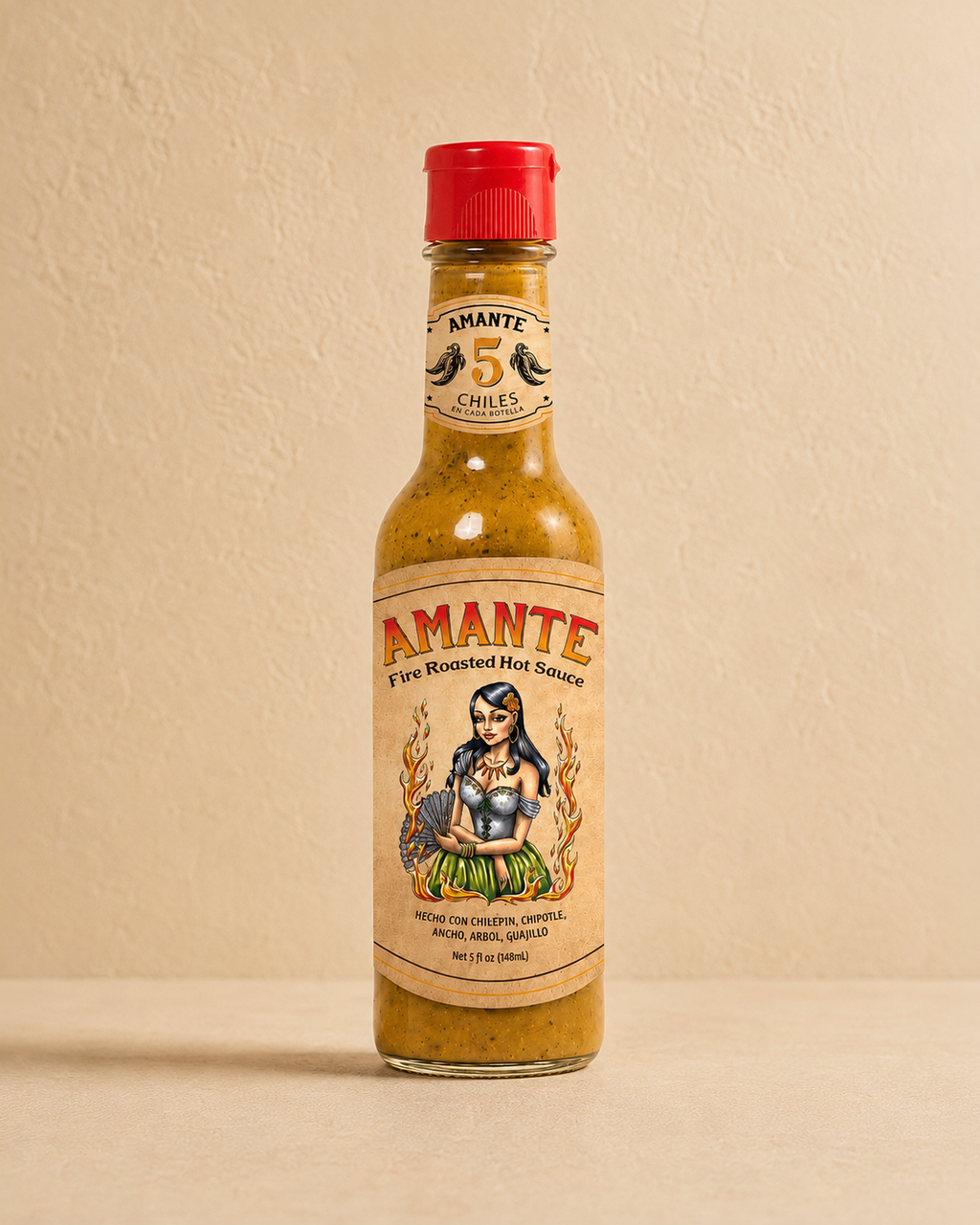AMANTE Fire Roasted Hot Sauce