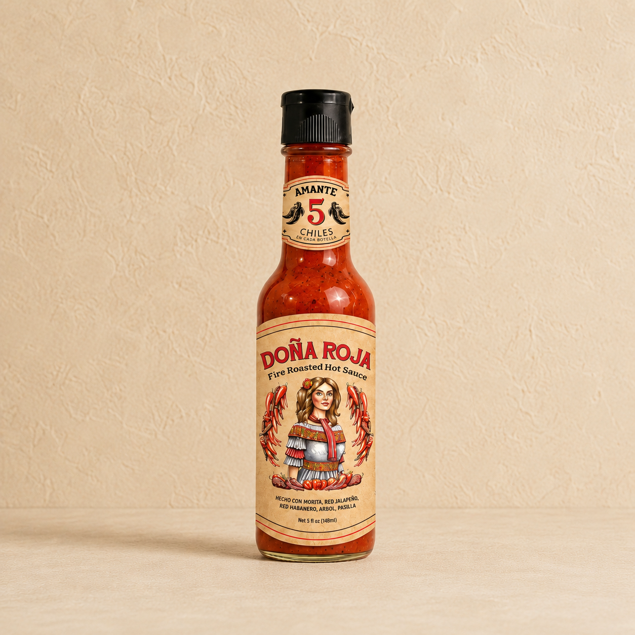 DOÑA ROJA Fire Roasted Hot Sauce