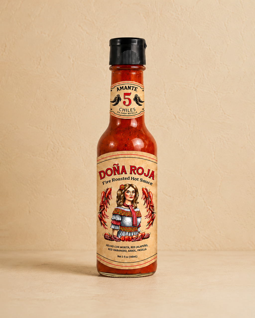 DOÑA ROJA Fire Roasted Hot Sauce