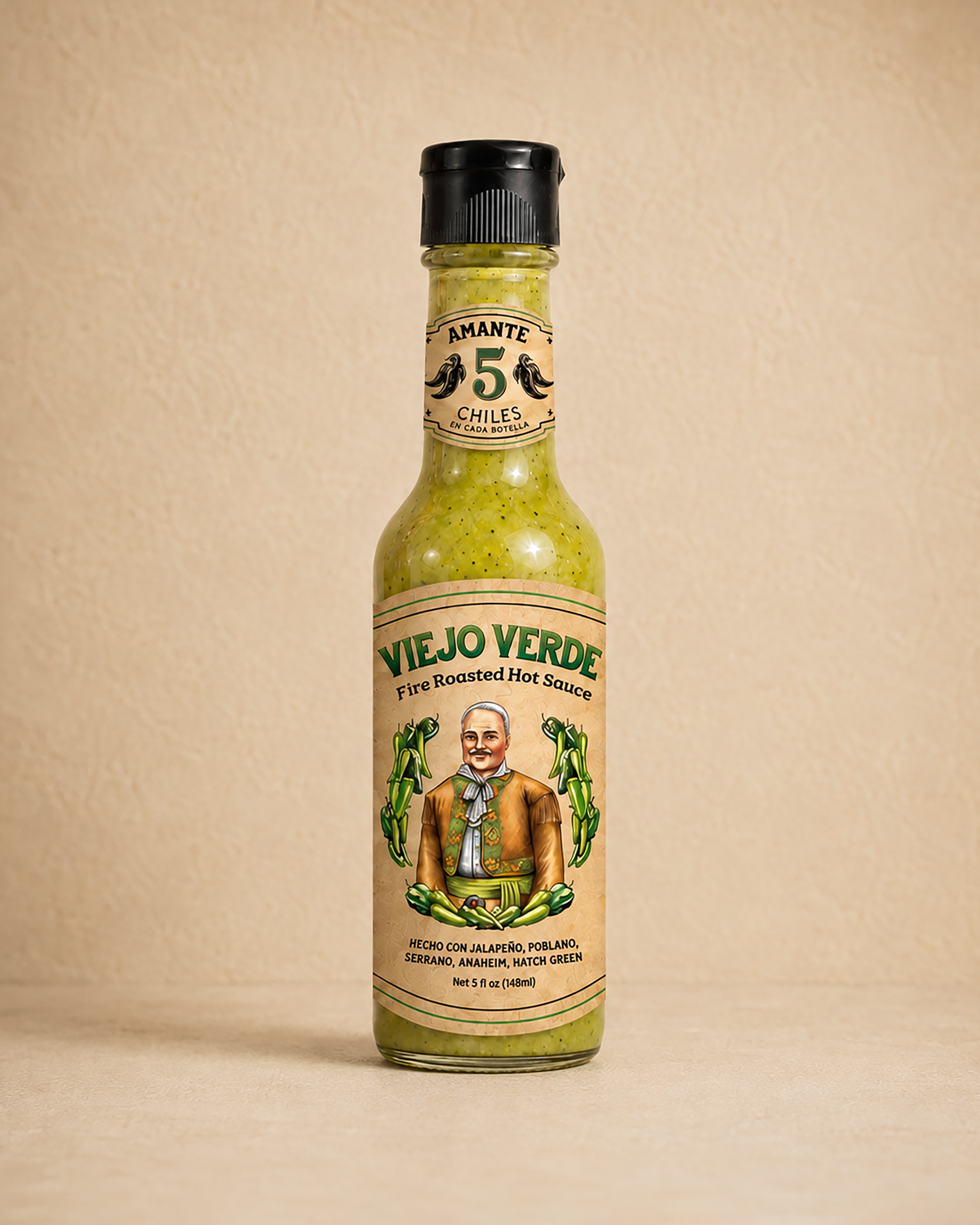 VIEJO VERDE Fire Roasted Hot Sauce